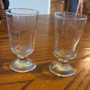 Elegant Clear Glass Goblet Set